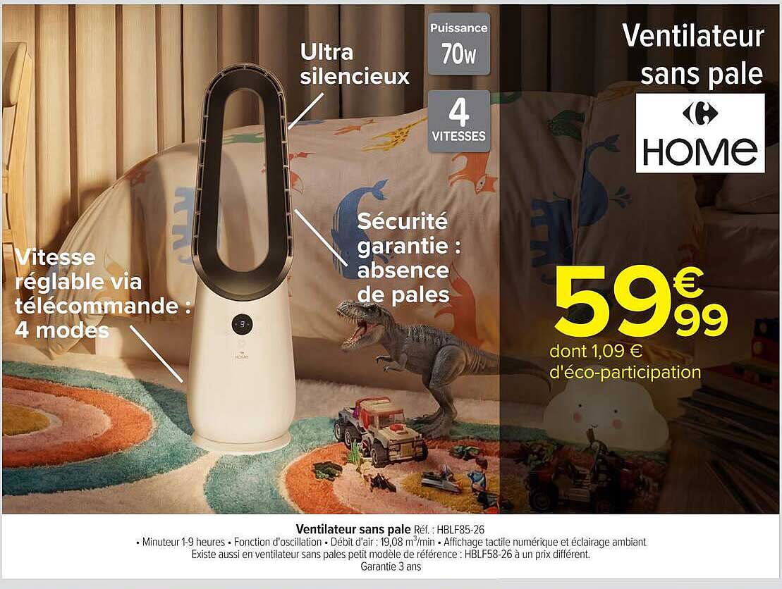 Ventilateur sans pale
