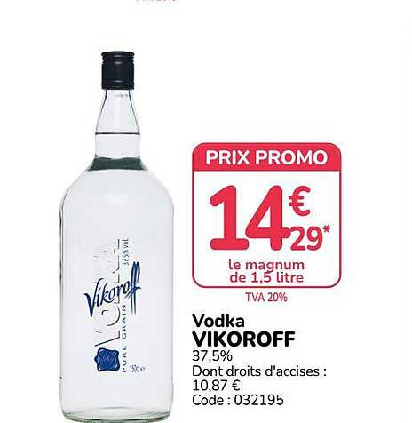 Vodka VIKOROFF 37,5%