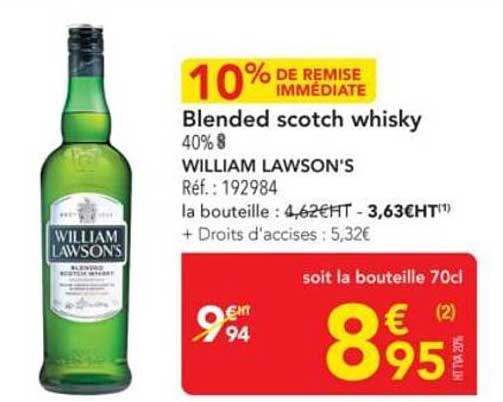 10% DE REMISE IMMEDIATE