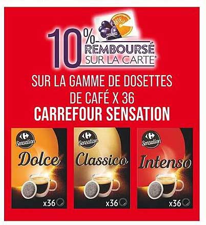 10% REMBOURÉ SUR LA CARTE
