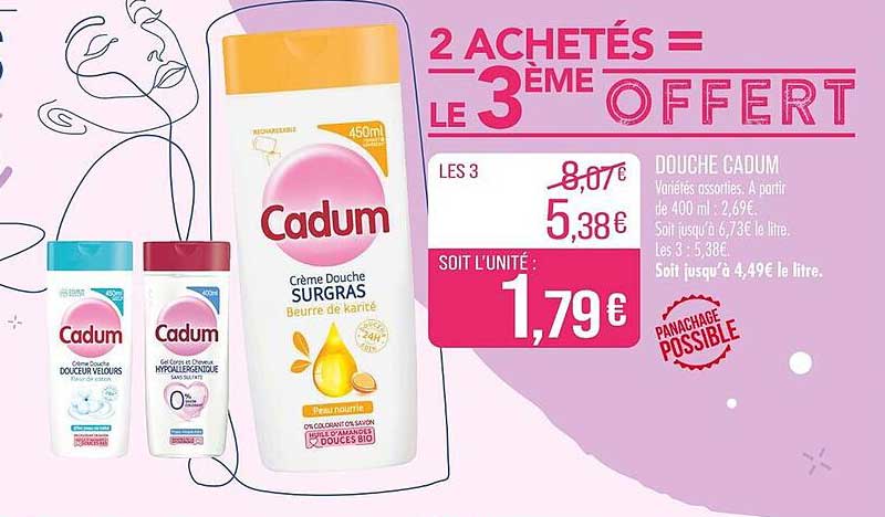 2 ACHETÉS = LE 3ème OFFERT