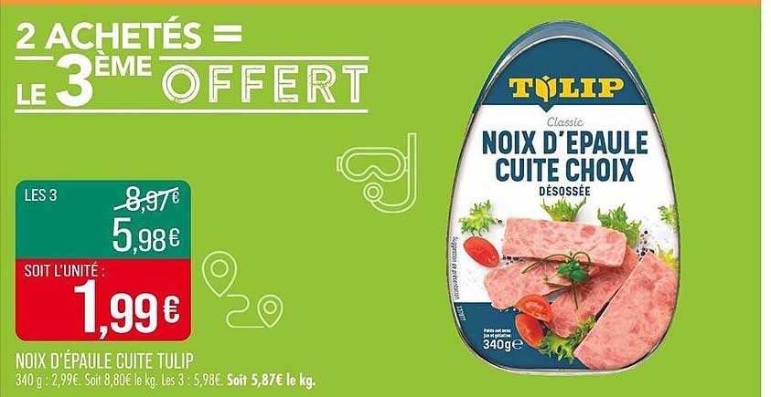 2 ACHETÉS = LE 3ÈME OFFERT
