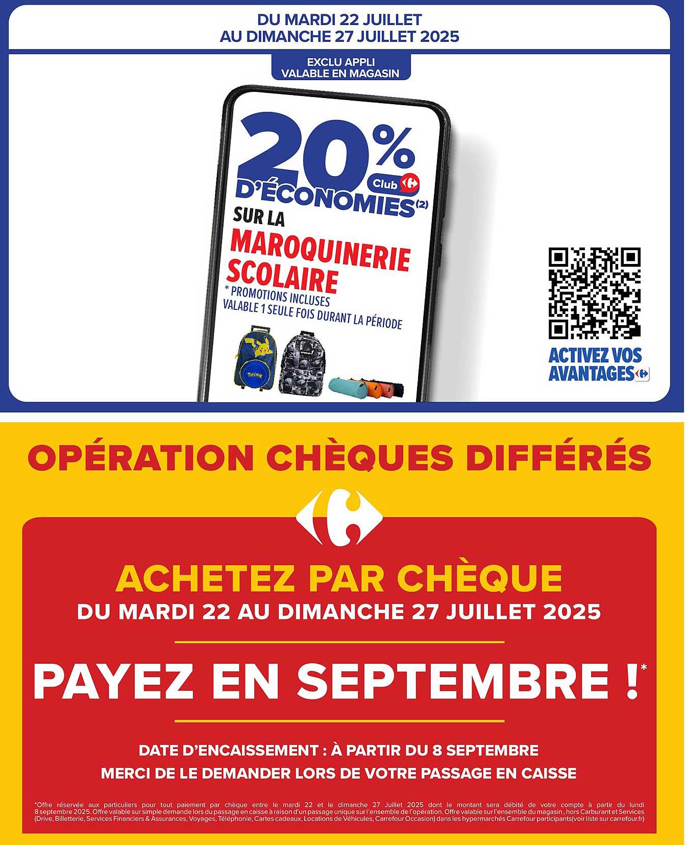 20 % d'économies sur la maroquinerie scolaire