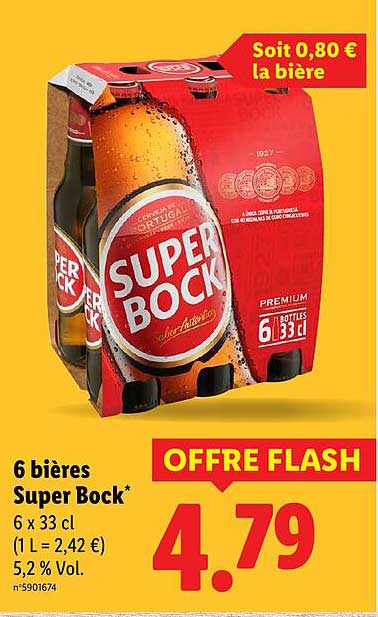 6 bières Super Bock