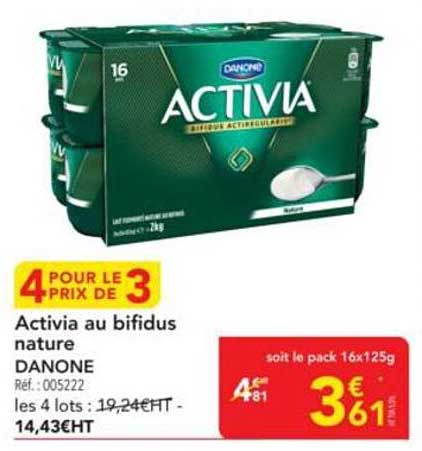 Activia au bifidus nature