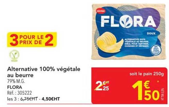 Alternative 100% végétale au beurre