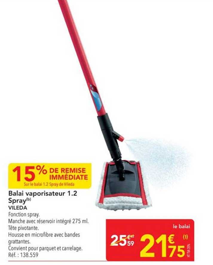 Balai vaporisateur 1.2 Spray(b) VILEDA