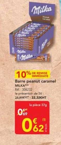 Barre peanut caramel MILKA®