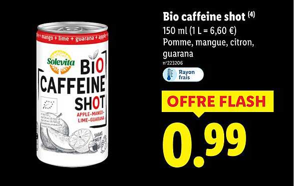 Bio caffeine shot