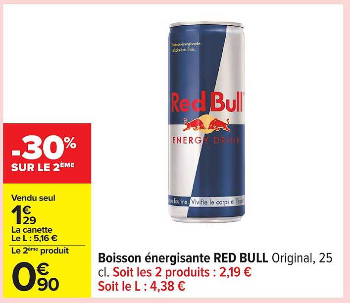 Boisson énergisante RED BULL Original, 25 cl