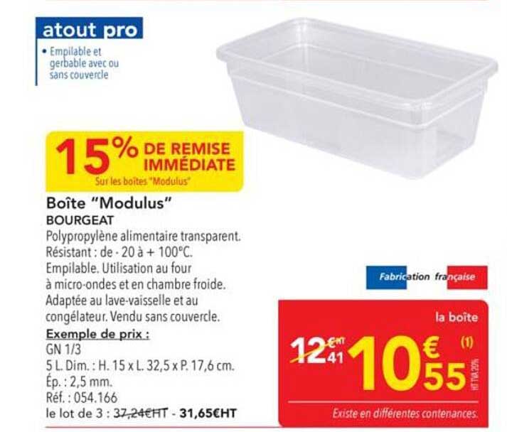Boîte “Modulus” BOURGEAT