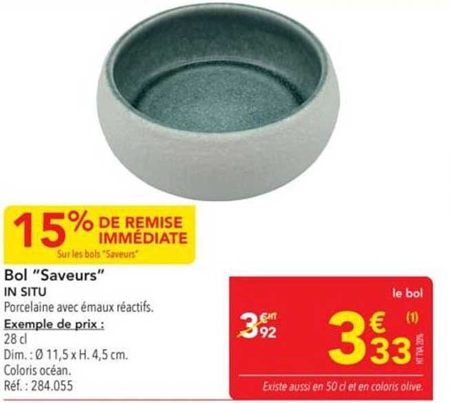 Bol "Saveurs"