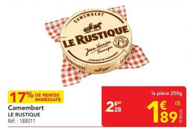 Camembert LE RUSTIQUE