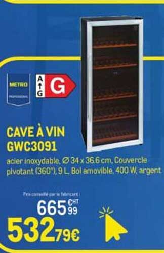CAVE À VIN GWC3091