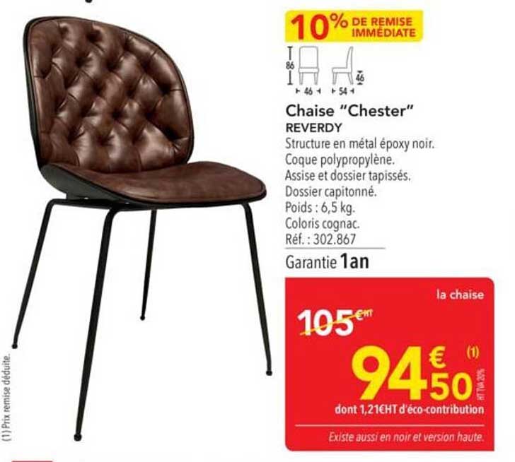 Chaise "Chester" REVERDY