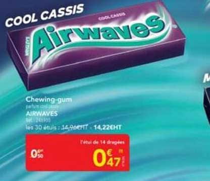 Chewing-gum AIRWAVES Cool Cassis