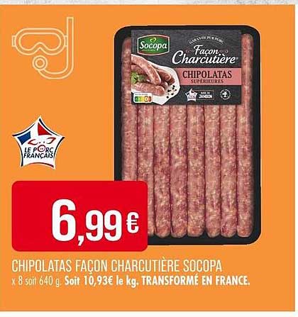 Chipolatas Façon Charcutière Socopa