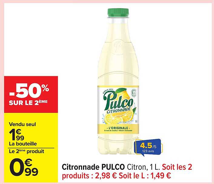 Citronnade PULCO Citron, 1 L.
