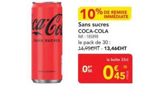 Coca-Cola Sans sucres