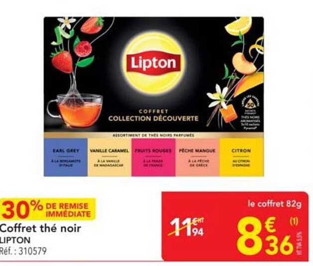 Coffret thé noir LIPTON