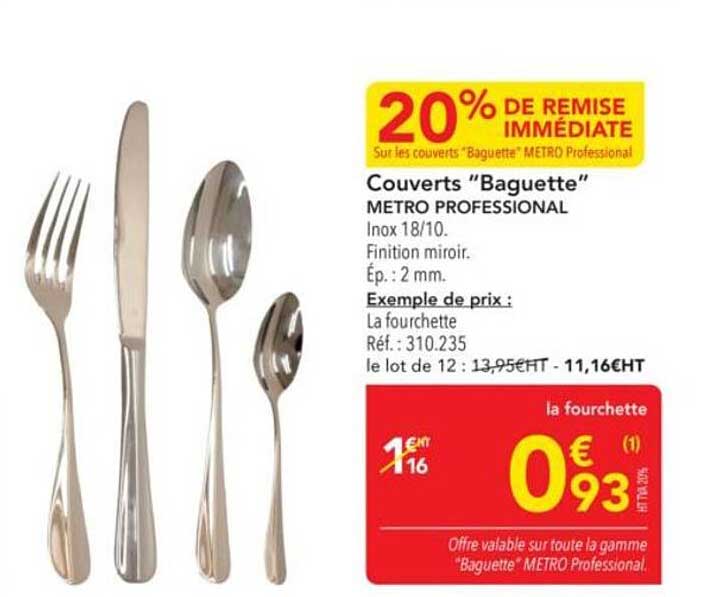 Couverts "Baguette"