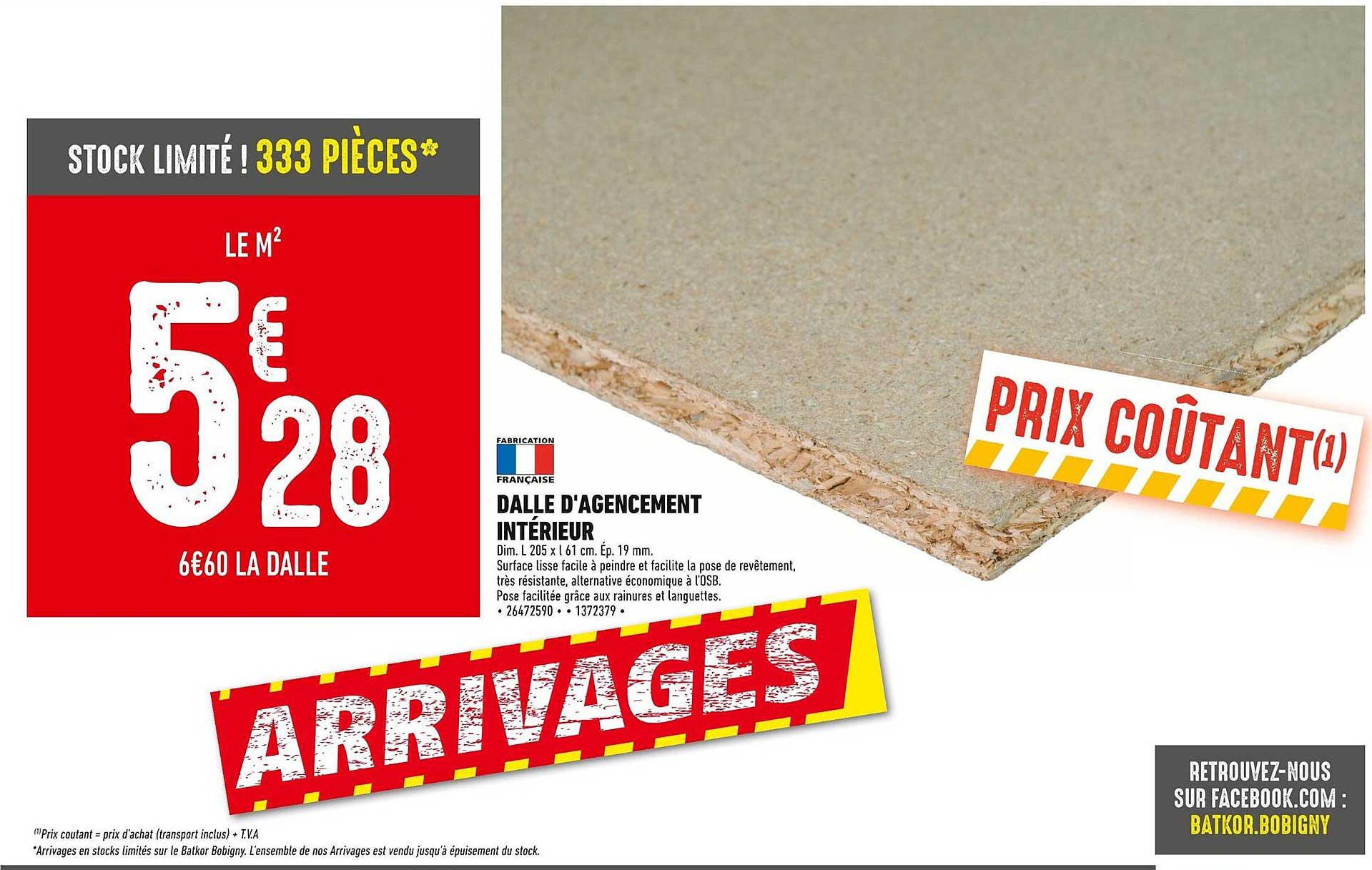 DALLE D'AGENCEMENT INTÉRIEUR