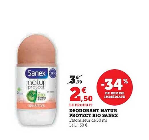 DEODORANT NATUR PROTECT BIO SANEX