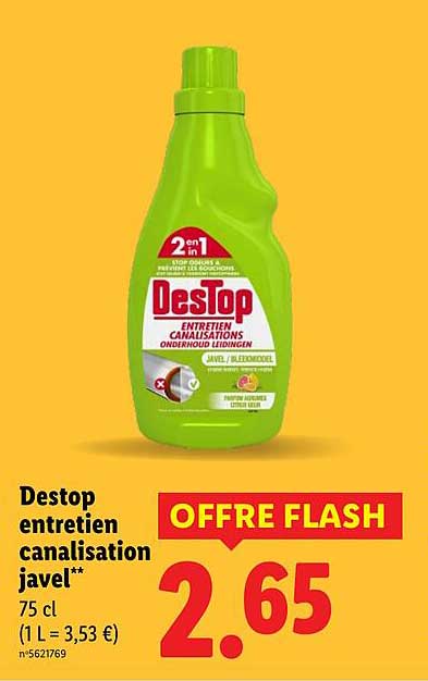 Destop entretien canalisation javel**