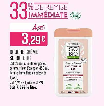 DOUCHE CRÈME SO BIO ETIC
