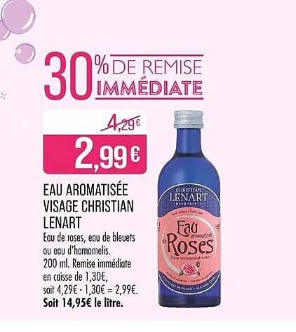 EAU AROMATISÉE VISAGE CHRISTIAN LENART