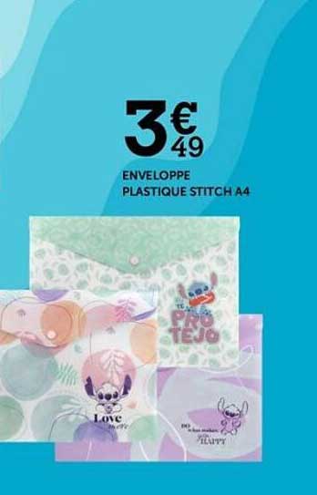 ENVELOPPE PLASTIQUE STITCH A4