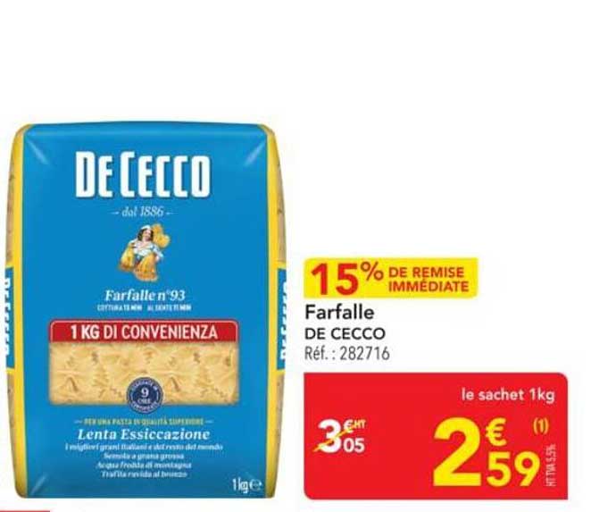 Farfalle de Cecco