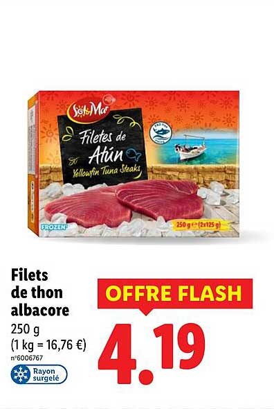 Filets de thon albacore