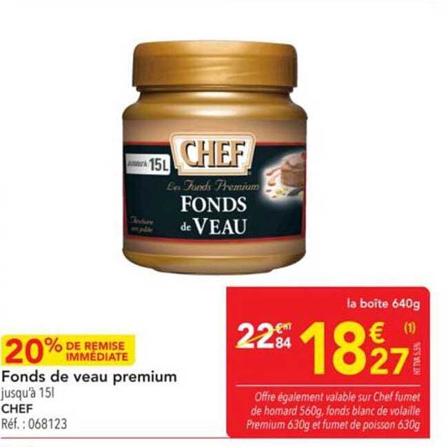 Fonds de veau premium