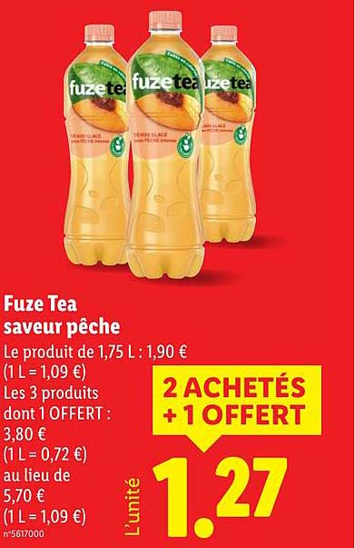 Fuze Tea saveur pêche