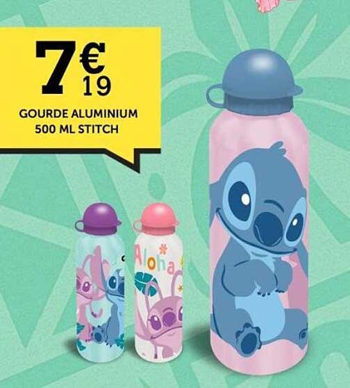 GOURDE ALUMINIUM 500 ML STITCH