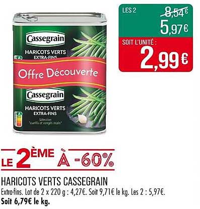 HARICOTS VERTS CASSEGRAIN