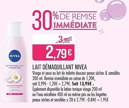 LAIT DÉMAQUILLANT NIVEA