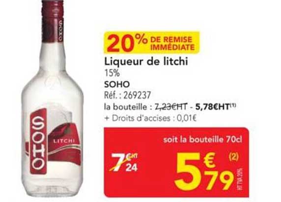 Liqueur de litchi 15%