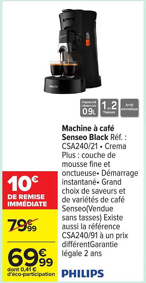 Machine à café Senseo Black