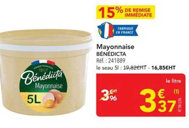 Mayonnaise BÉNÉDICTA