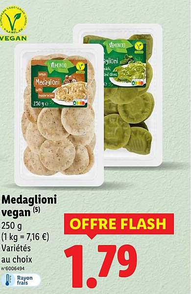 Medaglioni vegan