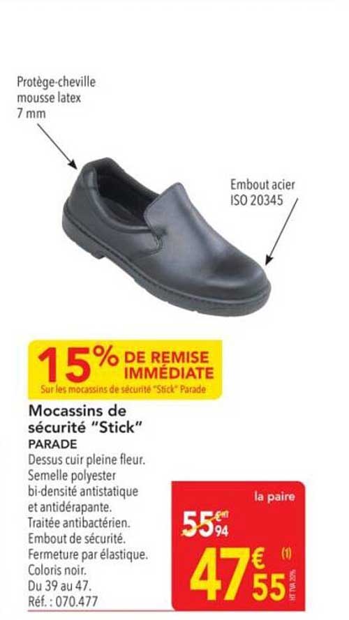 Mocassins de sécurité “Stick” PARADA