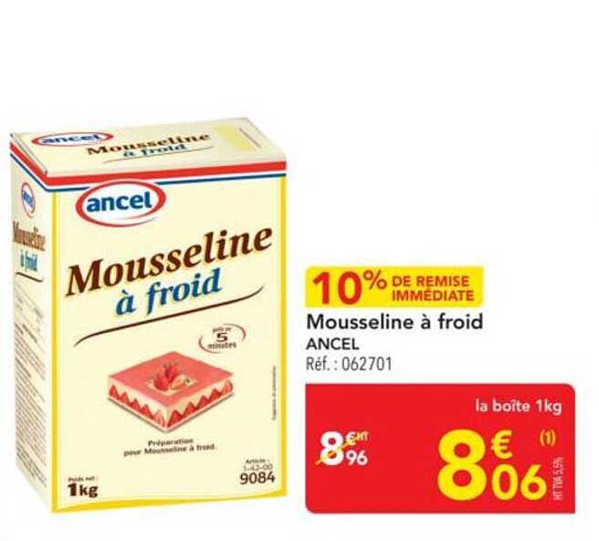 Mousseline à froid