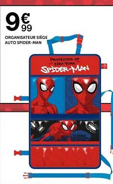ORGANISATEUR SIÈGE AUTO SPIDER-MAN