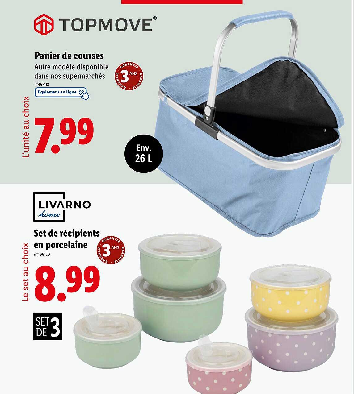 Panier de courses