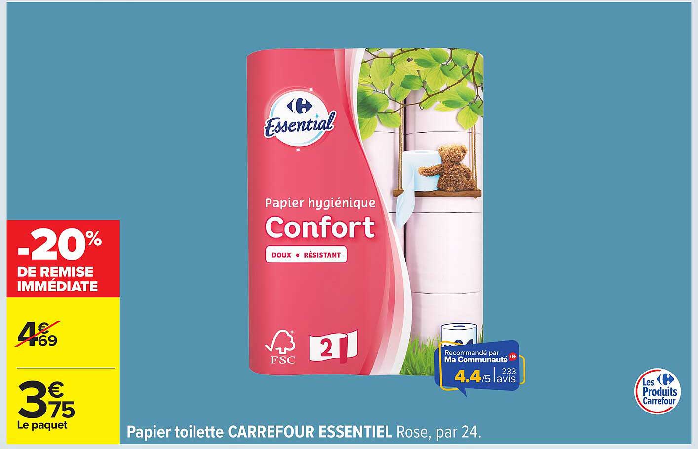 Papier hygiénique Confort