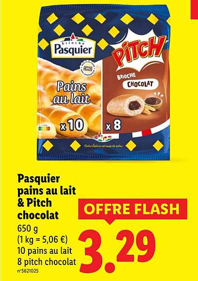 Pasquier pains au lait & Pitch chocolat
