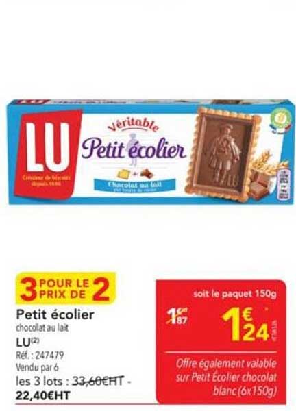 Petit écolier chocolat au lait