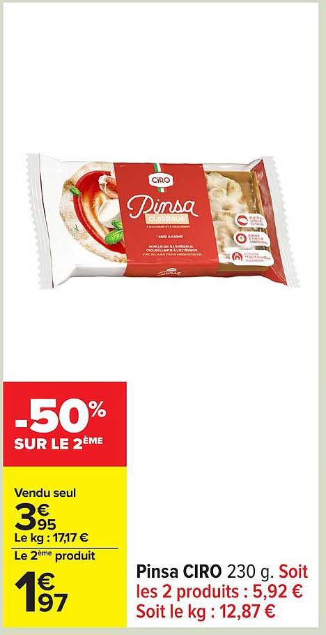 Pinsa CIRO 230 g.